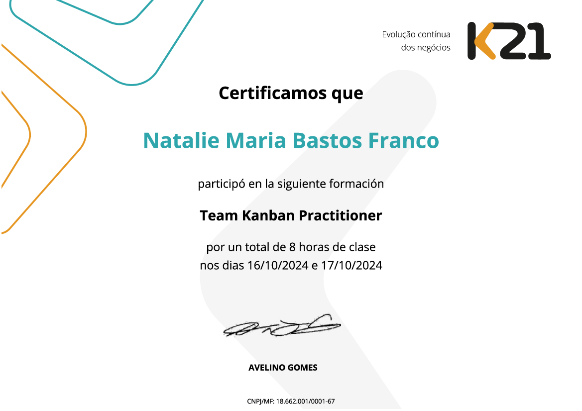 Certificado K21